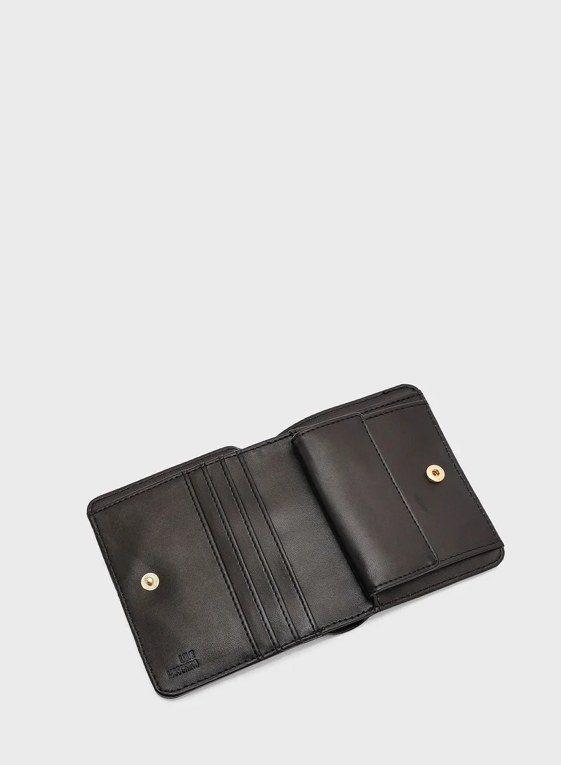 Love Moschino Logo Detailed Wallet