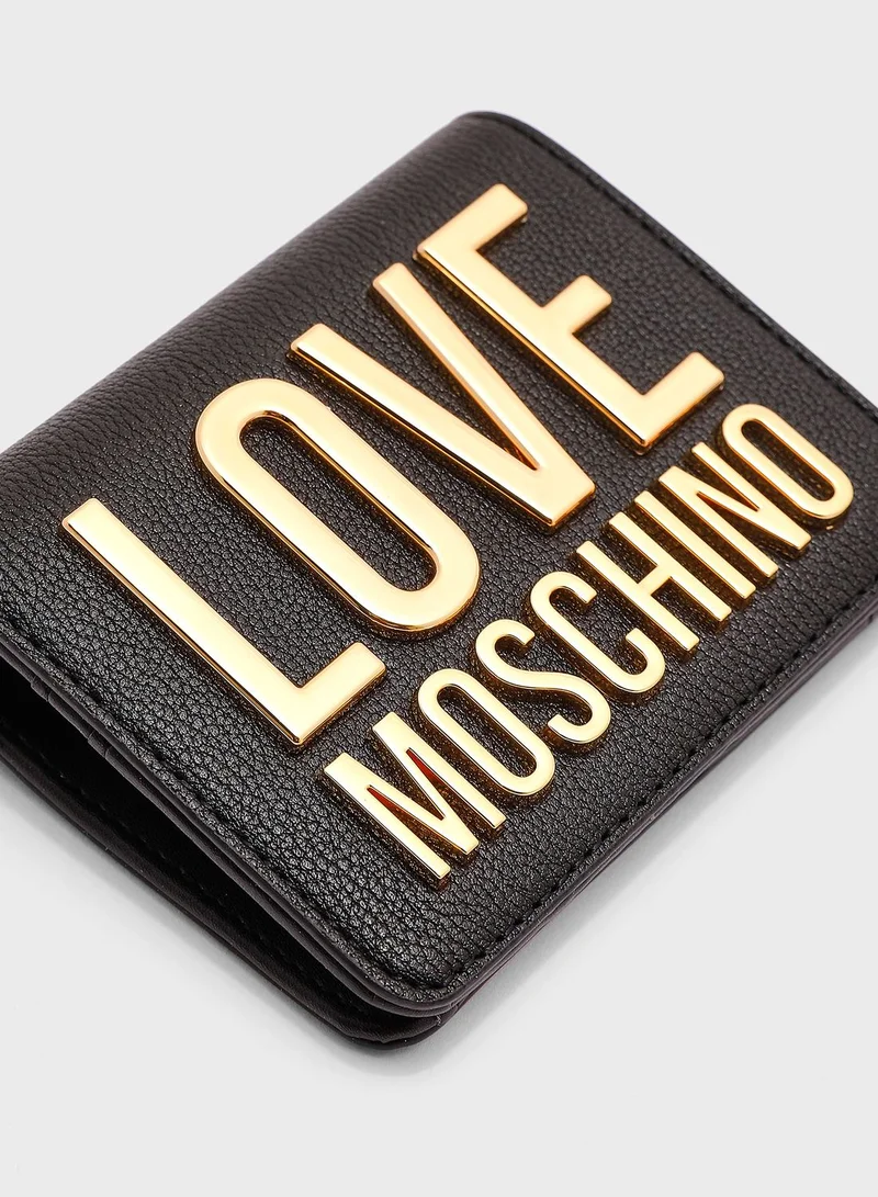 Love Moschino Logo Detailed Wallet