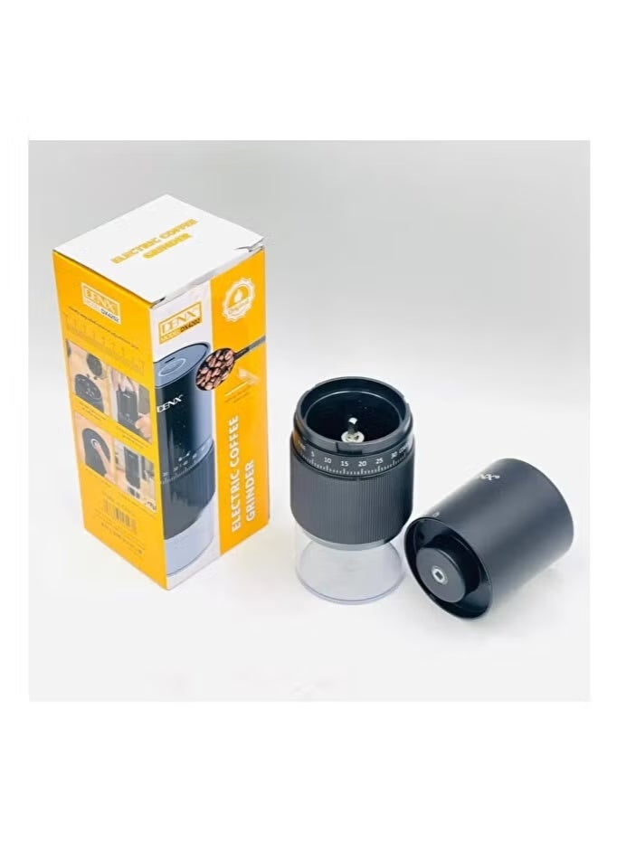 Denx DX4202 Portable Electric Coffee Grinder USB-C Rechargeable, 13W Ceramic Burr, 200ml Capacity, One-Button Operation, Compact Travel Grinder for Home, Office & Outdoor Use - Image 1