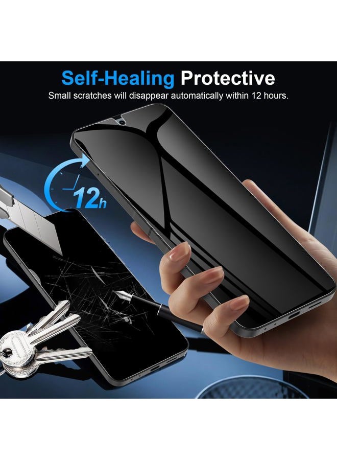 LYWHL 2 Pack Z Flip 7 Privacy Screen Protector, Anti-Spy Private Flexible Inner Film [Non-Glass] for Samsung Galaxy Z Flip 7, Full Coverage, Case Friendly, Bubble Free, Anti-Scratch, Self-Healing - Image 4