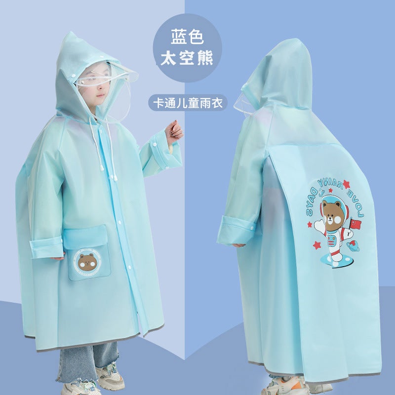 Children'S Raincoat Poncho Primary School Students Baby Riot Water Medium And Small Children Kindergarten School Boys And Girls - Image 1