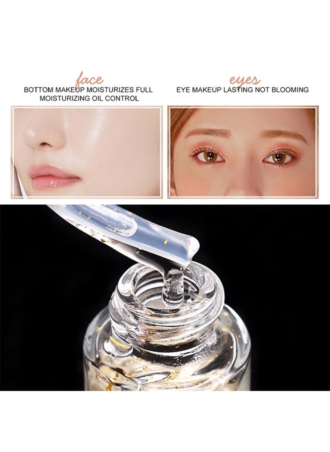 O.TWO.O Hydrating Face Primer Pore Minimizing，Face Makeup Primer, Big Pores Minimizer Perfect Cover, No Pore Eraser Filler, Smooth Fine Lines Wrikles, Gold Foil Infused Base Blur Primer, Long Lasting Women Makeup 20ml  - Image 5
