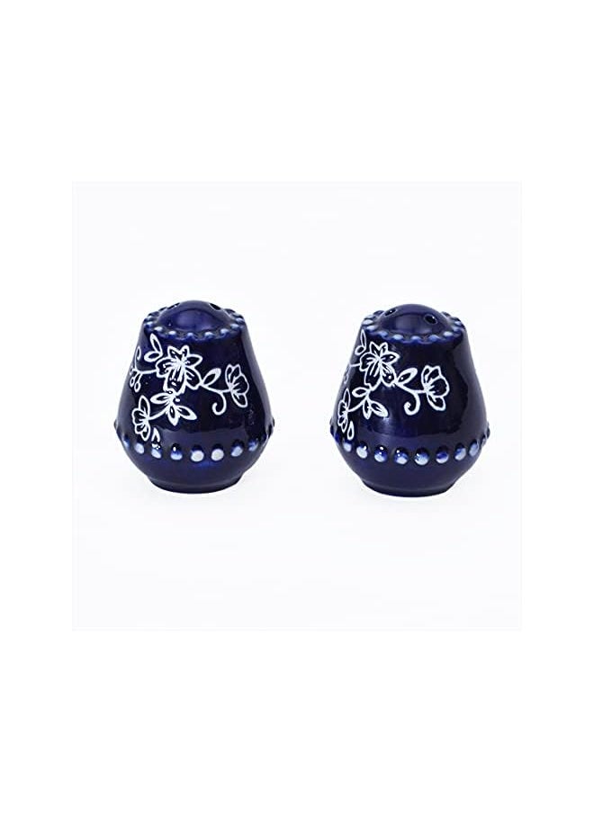Temp-tations - Floral Lace Bakeware Set,7 Piece Completer Set- Blue - Image 1