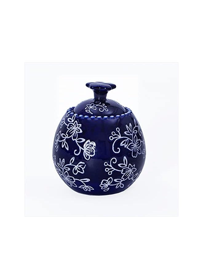 Temp-tations - Floral Lace Bakeware Set,7 Piece Completer Set- Blue - Image 1