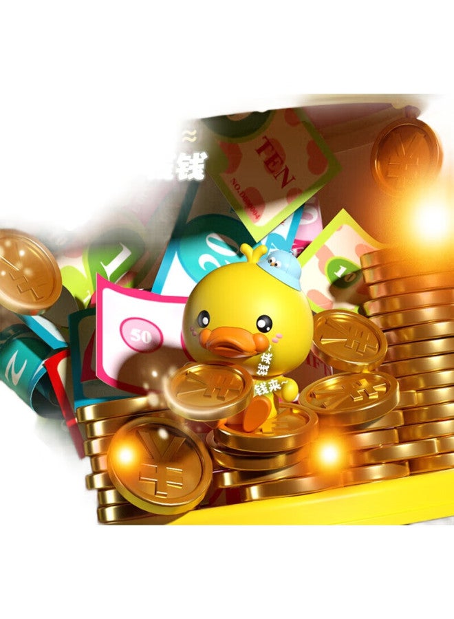 Xst Children'S Savings Piggy Bank, Yellow Duck Design, Deposit And Withdrawal, Popular Mushroom House, Money Box, Gift For Boys And Girls, New Year Present - Image 2