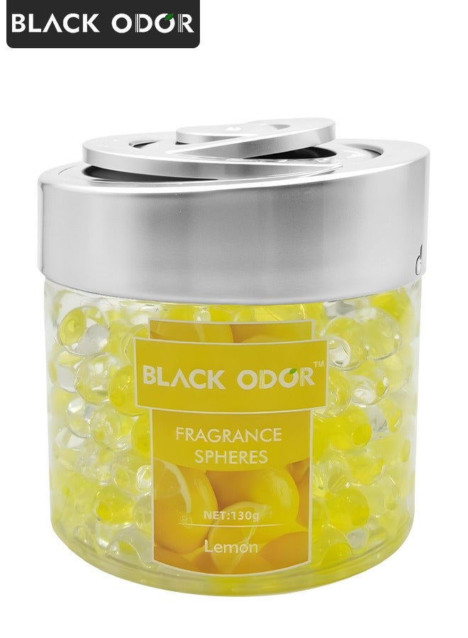 معطر جو برائحة الليمون من بلاك أودور، 130 جرام، عطر يدوم طويلًا للمنزل والحمام وخزائن الملابس ولوحة قيادة السيارة BO-10 - Image 1