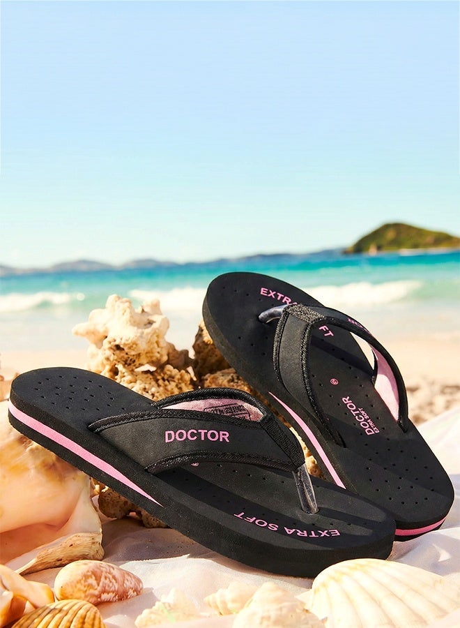 DOCTOR EXTRA SOFT Orthopedic Flip Flops for Women | Soft Cushion Comfortable Daily Wear Comfort Lightweight Anti Slip Slippers | Doctor Extra Soft D-22 - Image 2
