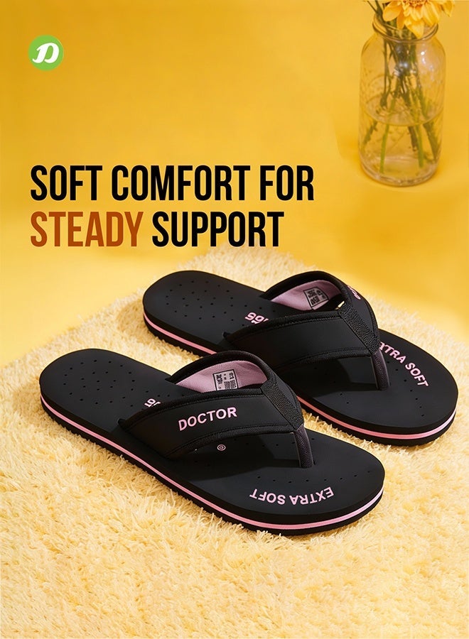 DOCTOR EXTRA SOFT Orthopedic Flip Flops for Women | Soft Cushion Comfortable Daily Wear Comfort Lightweight Anti Slip Slippers | Doctor Extra Soft D-22 - Image 3