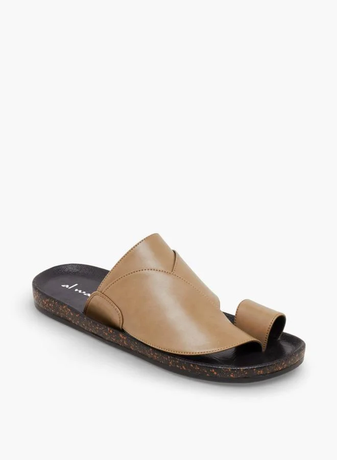 Al Waha Men Toe Loop Detail Arabic Sandals
