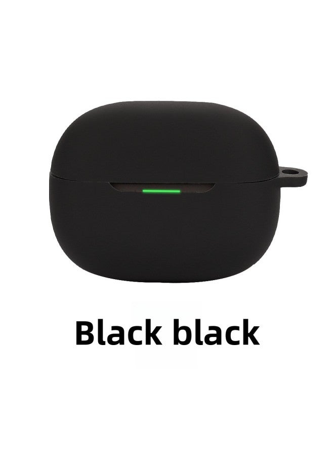 For Xiaomi Buds5pro Headset Protective Cover Xiaomi Bluetooth Earphone Case Charging Bin Dust-proof Silicone Protective Cover-Color:Black-Model:Xiaomi Buds 5 Pro [naked Case]  - Image 1