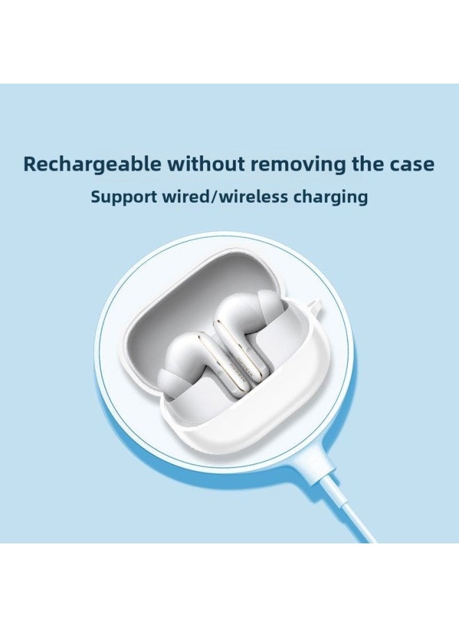 For Xiaomi Buds5pro Headset Protective Cover Xiaomi Bluetooth Earphone Case Charging Bin Dust-proof Silicone Protective Cover-Color:Black-Model:Xiaomi Buds 5 Pro [naked Case]  - Image 4