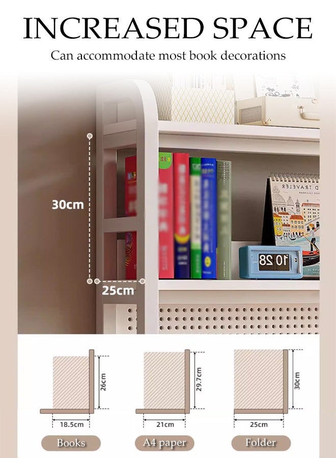 Spides Double K Shaped Computer Desk Multifunctional Gaming Desk with Storage Shelves and Pegboard Ergonomic PC Desktop Computer Gaming Table with 2 Tier Sturdy Metal Frame Large Study Writing Workstation Table for Home Office,Study, Work - Image 5
