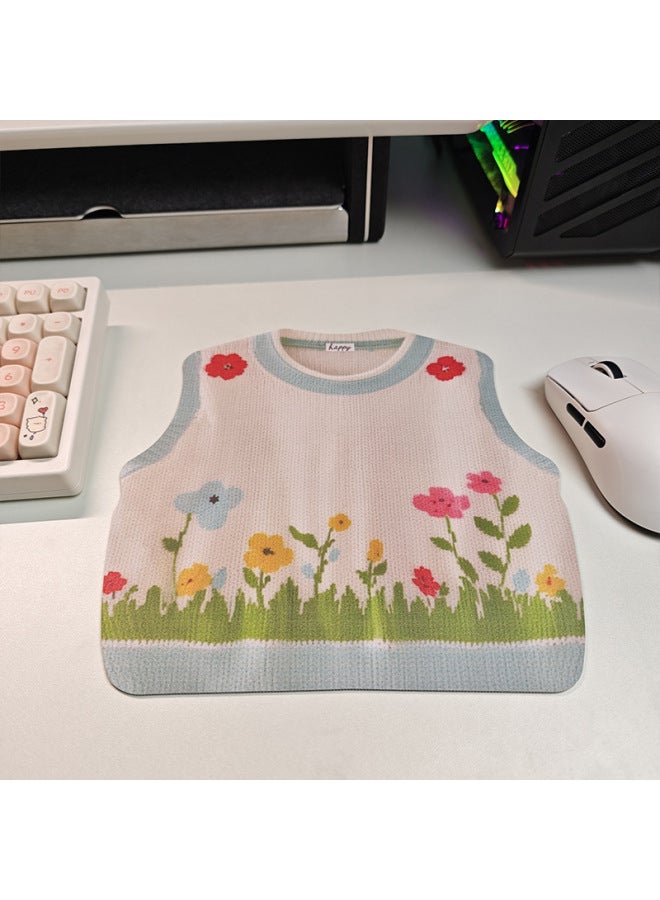 Heterosexual Vest Sweater Leather Pad Mouse Pad Keyboard Pad Student Office Creative Personality Original 