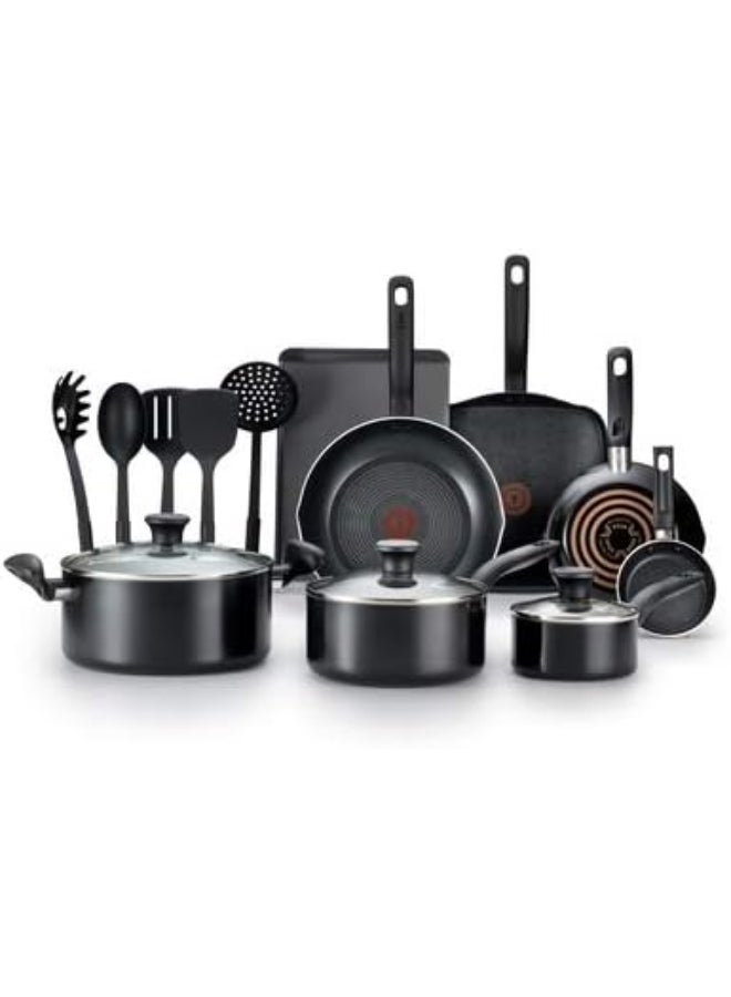 T-Fal Culinare Nonstick Black 16 Pc. Cookware Set - Image 2