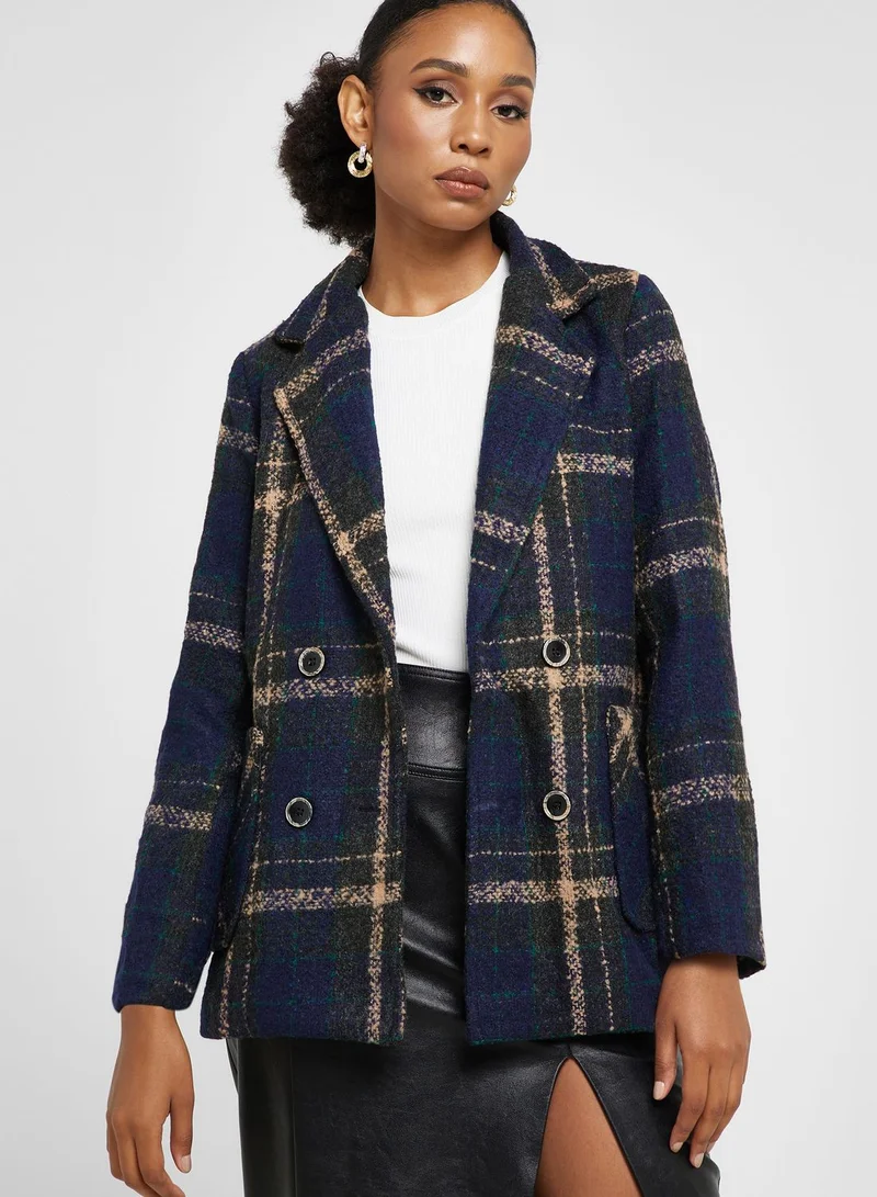 ELLA Checkered Blazer