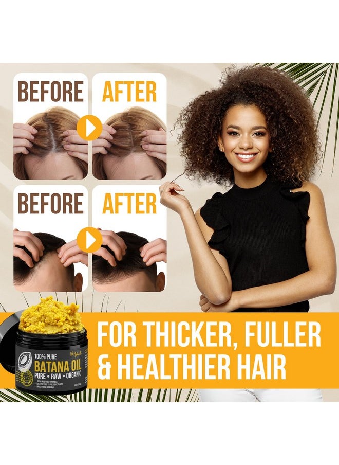 Vie Naturelle Vie Naturelle 100% Pure Batana Oil for Hair Growth from Honduras - Organic Raw Unrefined - Natural Moisturizer for Skin & Hair - Traditionally Cold-Pressed from Honduran Palm Nut  - Image 3