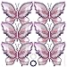 YOTHORN 6 Pieces Purple Butterfly Balloons Butterfly Foil Mylar BalloonsButterflies Baby Shower Decoration for Butterflies Themed Party Wedding Birthday Party Baby Shower Decorations SuppliesPurple - Image 3