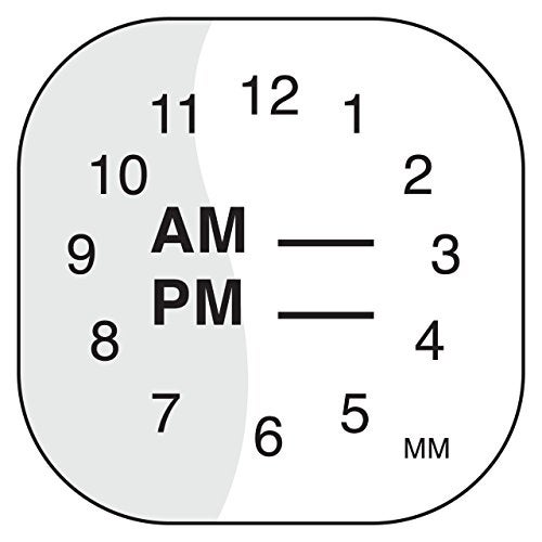DayMark Safety Systems MoveMark IT110063 Clock Removable Label, 1" x 1" Roll of 1000 - Image 1