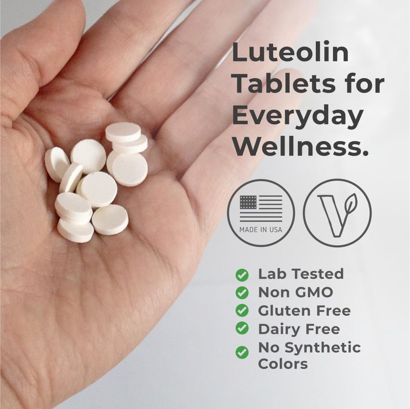 Neurogan Luteolin Supplement Tablets  200 MG 120 Ct  Natural Bioflavonoids Supplements for Cellular  Brain Health Immune Support  PlantBased Flavonoids Polyphenols Supplement for Men  Women - Image 5