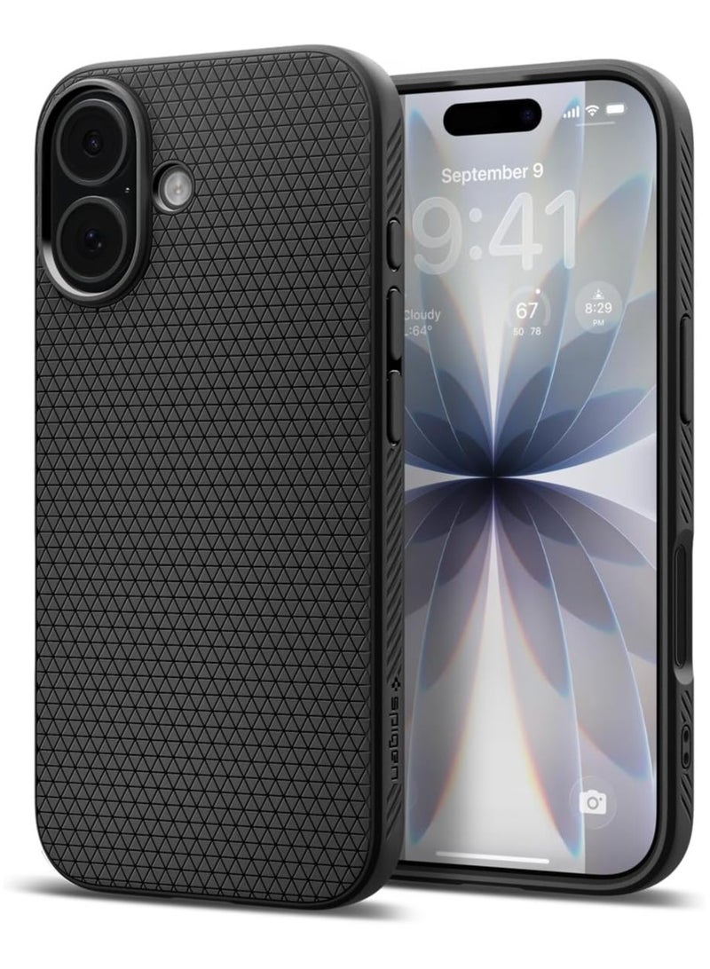 Spigen Liquid Air iPhone 17 Case Cover (2025) - Matte Black - Image 1