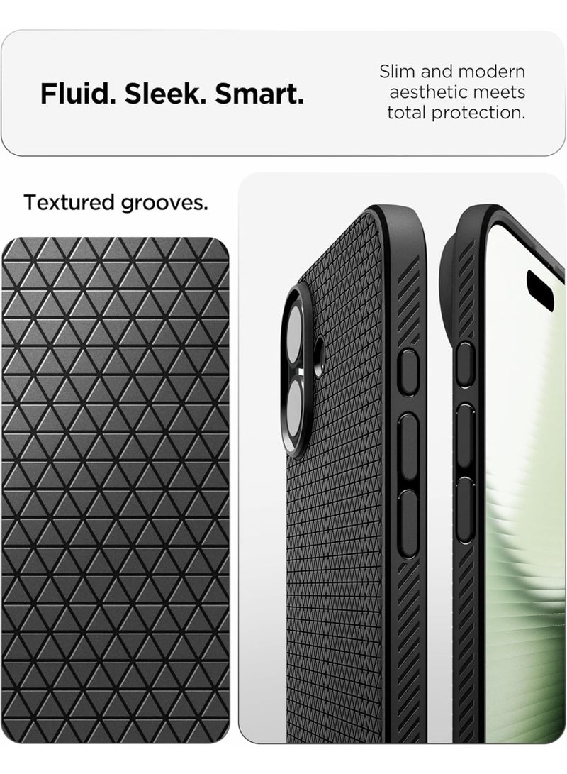 Spigen Liquid Air iPhone 17 Case Cover (2025) - Matte Black - Image 3