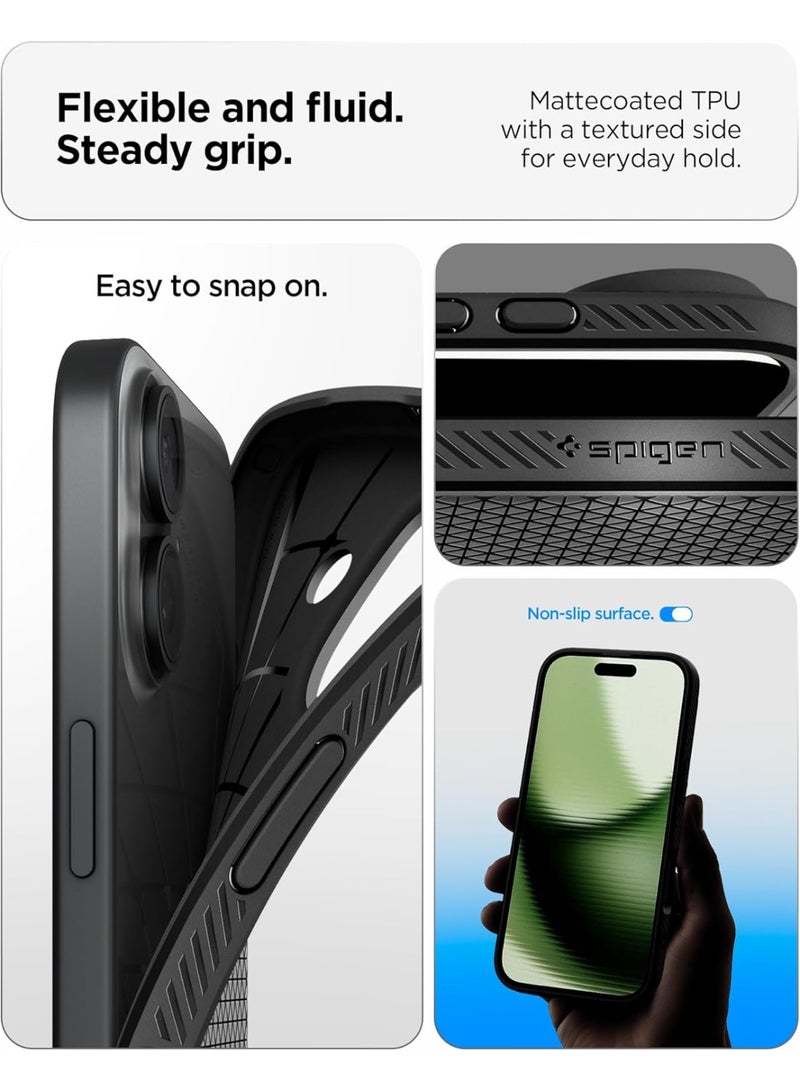 Spigen Liquid Air iPhone 17 Case Cover (2025) - Matte Black - Image 4