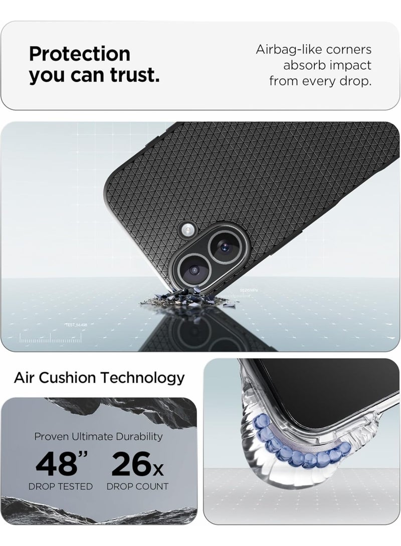 Spigen Liquid Air iPhone 17 Case Cover (2025) - Matte Black - Image 5