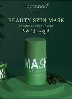 ibcccndc Green Tea Mask Stick for Face,Green tea deep cleanse mask, Green tea mask stick Blackhead Remover  - Image 1