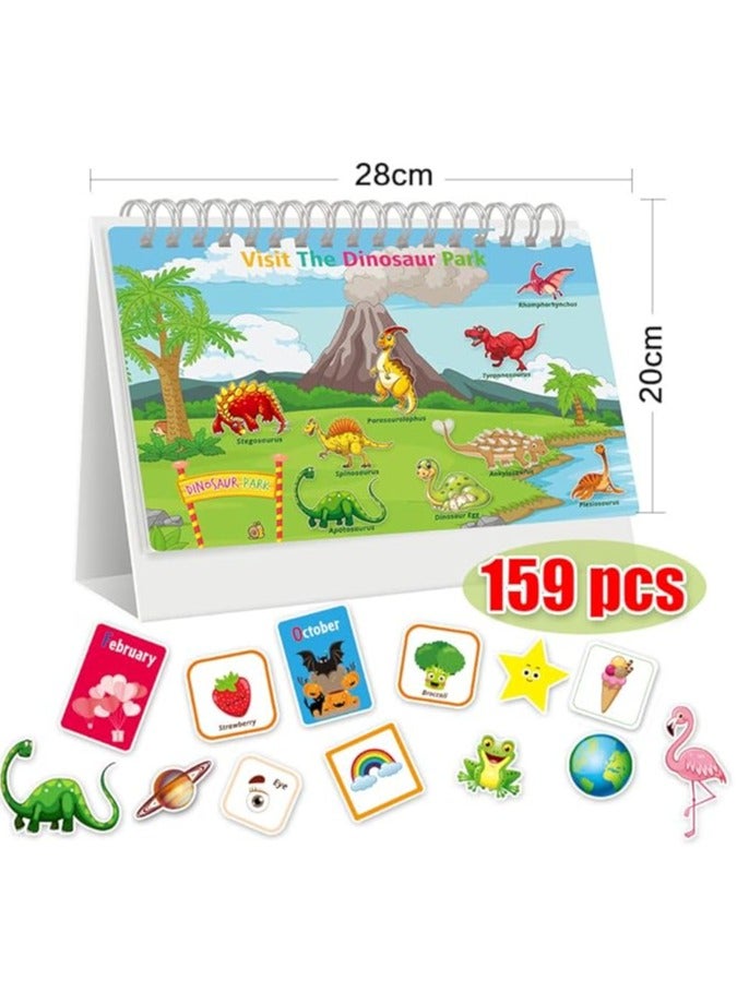Montessori Preschool Busy Book for Toddlers Ages 3 and Up Preassembled-Preschool Learning Activities Homeschool Montessori Toys-Gifts for 3-5Year Old Kids Birthday Gifts (02#Yellow)  - Image 2