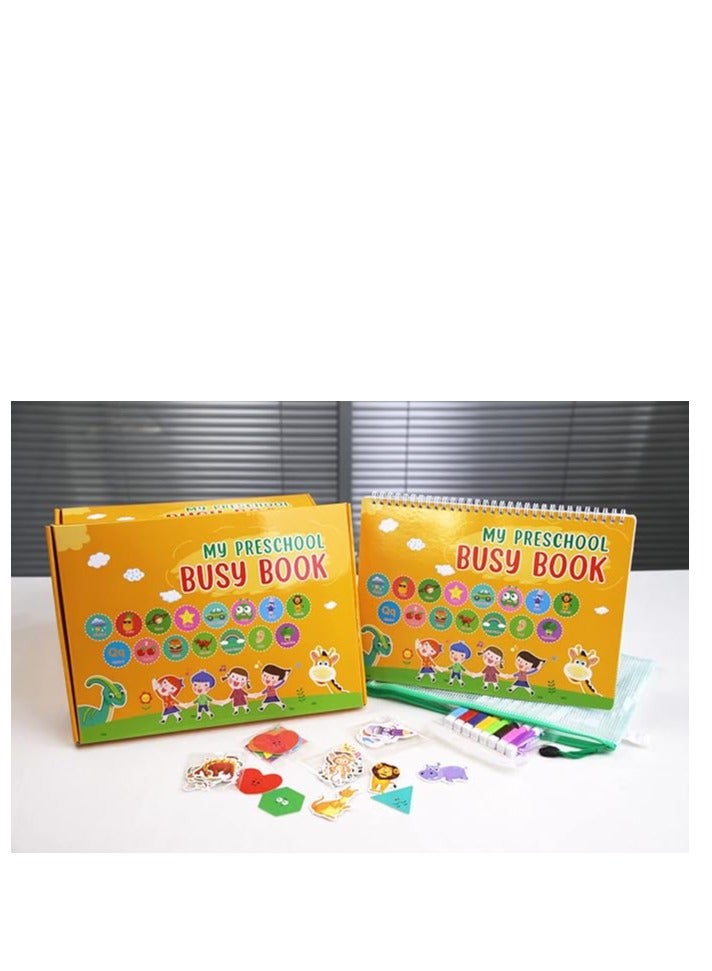 Montessori Preschool Busy Book for Toddlers Ages 3 and Up Preassembled-Preschool Learning Activities Homeschool Montessori Toys-Gifts for 3-5Year Old Kids Birthday Gifts (02#Yellow)  - Image 5
