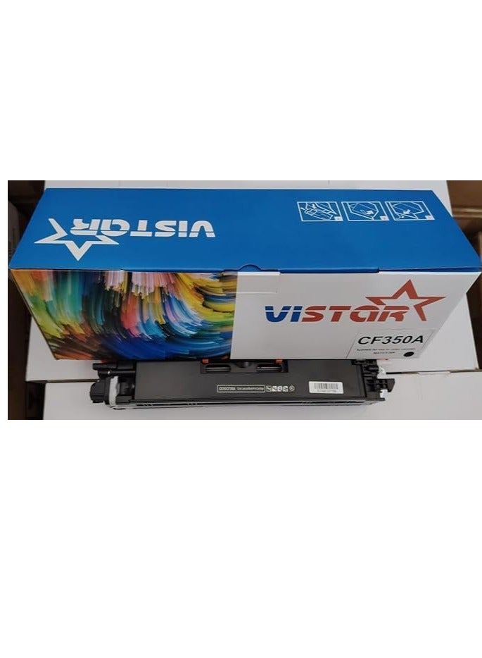 Vistara حبر فيستار لطابعات LaserJet CP1020 M176n M177fw الملونة، أسود - Image 2
