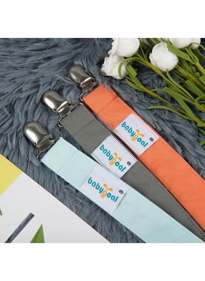 babygoal - Pacifier Clips 6 Pack Pacifier Holder For Boys And Girls Fits Most Pacifier Styles & Baby Toys And Baby Gift 6Mp10 - Image 1