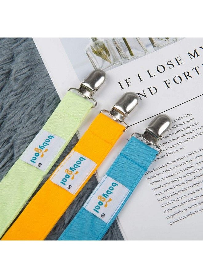 babygoal - Pacifier Clips 6 Pack Pacifier Holder For Boys And Girls Fits Most Pacifier Styles & Baby Toys And Baby Gift 6Mp10 - Image 1