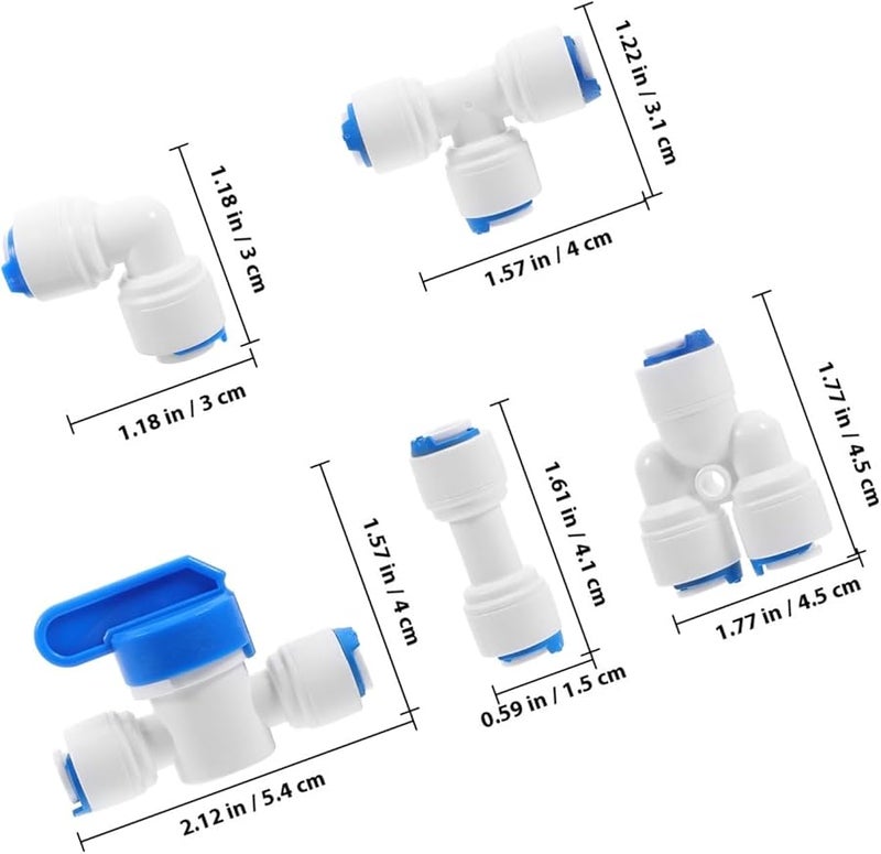 10Pcs POM Quick Connect Water Filter Fittings For RO Systems And Ice Maker Tubes - Image 3