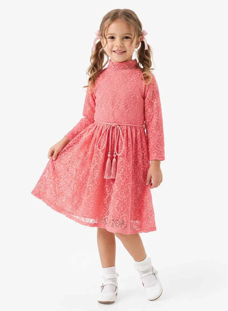 Little Golden Apple Little Lace Tassel Dress
