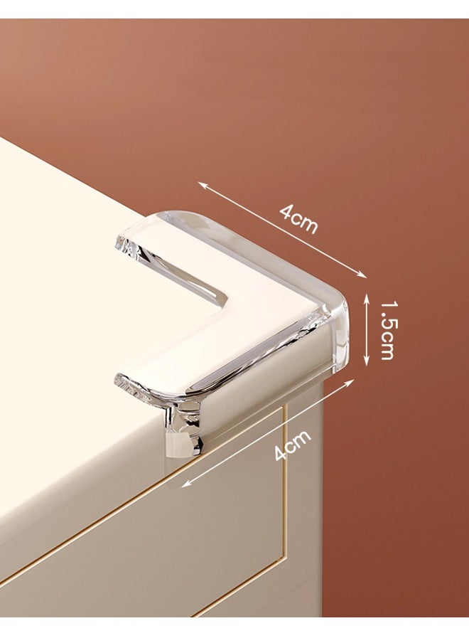 Generic - Corner Guards Furniture Corner and Edge Safety Bumpers Baby Proofing Edge Protector Strip Clear Silicone Soft Corner Protectors Kids Soft Table Corner Protectors for Child for Furniture Against Sharp Corners for Sharp Corners of Cabinets Tables Drawers - Image 1