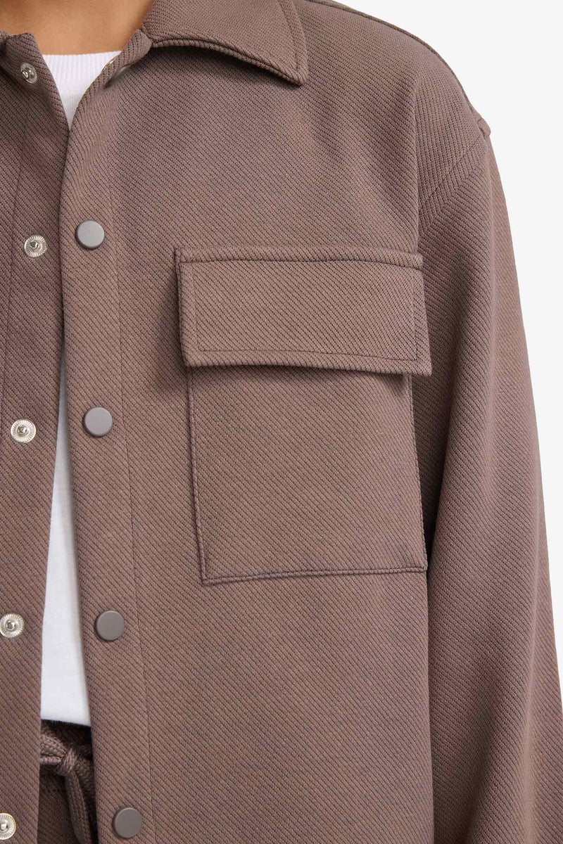 DeFacto Brown Boy Oversize Fit Jacket Casual - Image 4