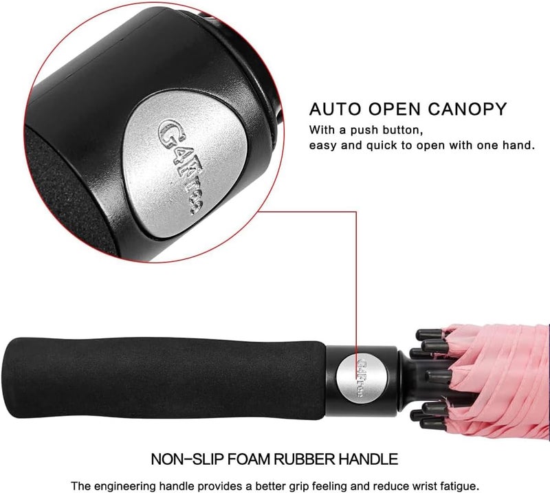 G4Free 47/54/62/68 Inch Golf Umbrella Auto Open Windproof Umbrella Double Canopy - Image 3