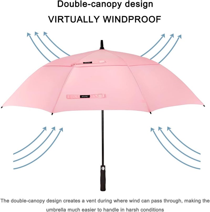 G4Free 47/54/62/68 Inch Golf Umbrella Auto Open Windproof Umbrella Double Canopy - Image 5