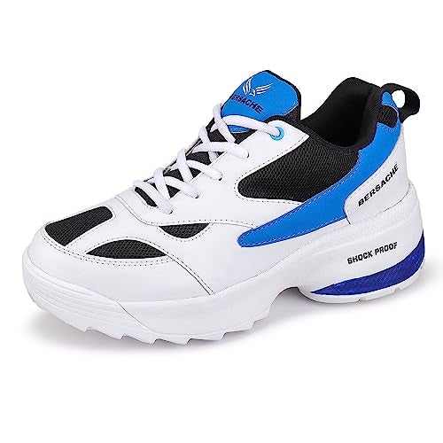 BERSACHE Premium Sports,Gym, Trending, Stylish Running Shoes for Men (White), 7 UK - Image 5