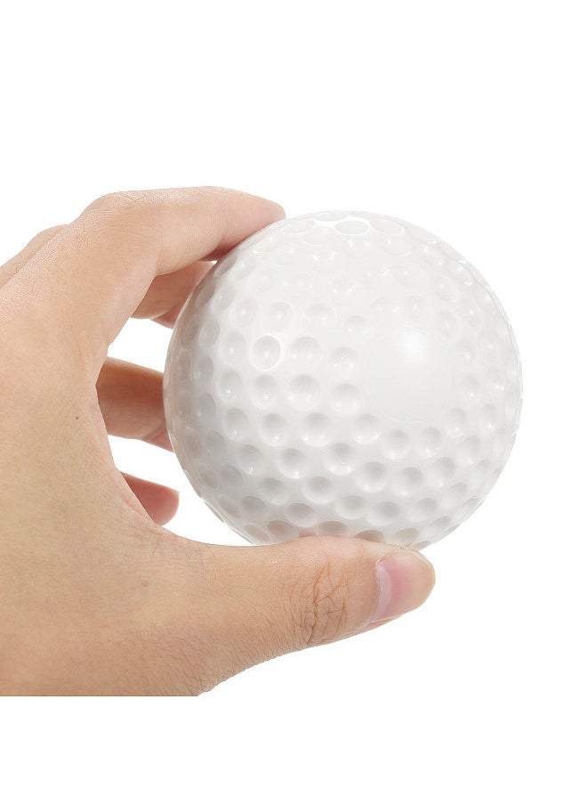 Generic - 6 Pack 9 Inch PU Dimpled Baseballs with Drawstring Carry Bag for Pitching Machine Practice - Image 1