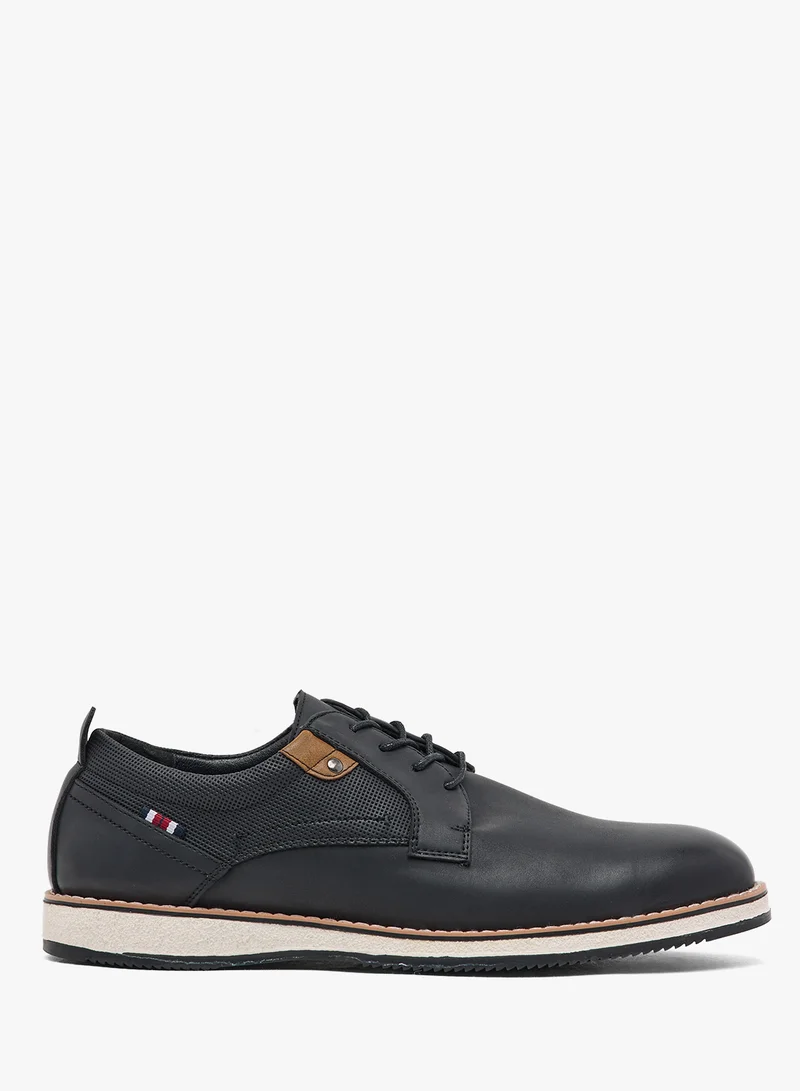 Robert Wood Welt Detail Casual Lace Ups