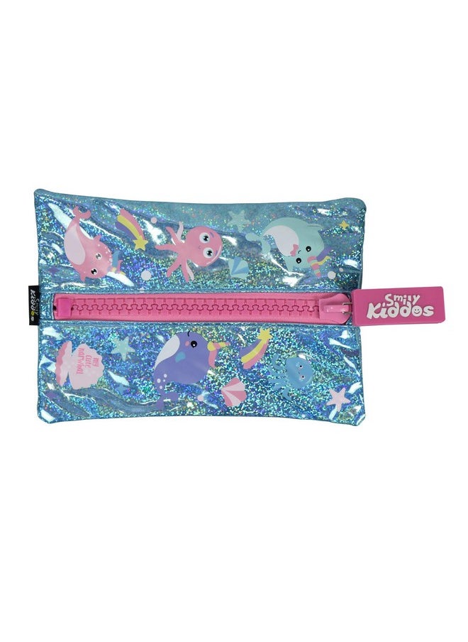 SMILY KIDDOS Smily Kiddos Big Zipper-Narwhale Pencil Case for Kids Boys Girls Best Pencil Pouches for School Kids Girls Boys Big Zipper Pencil Case for Boys Girls Kids Best Return Gifts for School Kids Boys Girls  - Image 1