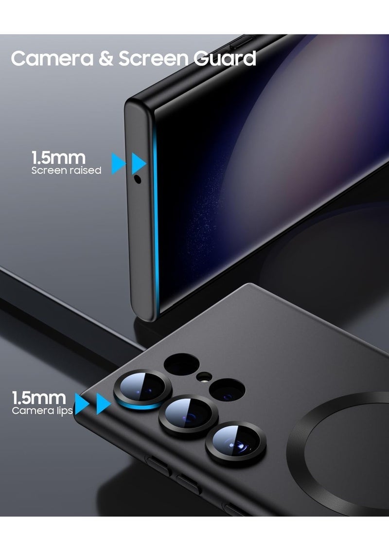 MUNTAQI Samsung Galaxy S22 Ultra Case Cover Compatible with MagSafe Case Slim Thin Magnetic Cover for Samsung Galaxy S22 Ultra 6.8-inch - Image 3