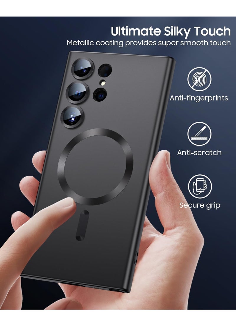 MUNTAQI Samsung Galaxy S22 Ultra Case Cover Compatible with MagSafe Case Slim Thin Magnetic Cover for Samsung Galaxy S22 Ultra 6.8-inch - Image 5