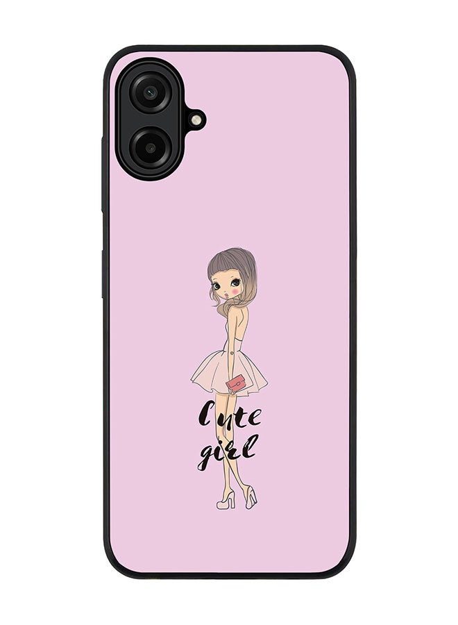 For Samsung Galaxy A07 4G Case,Slim fit Camera Protection, Shockproof Thin Phone cover  - Coy Cute Girl