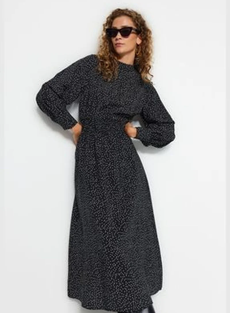 trendyol Polka Dot Midi Dress