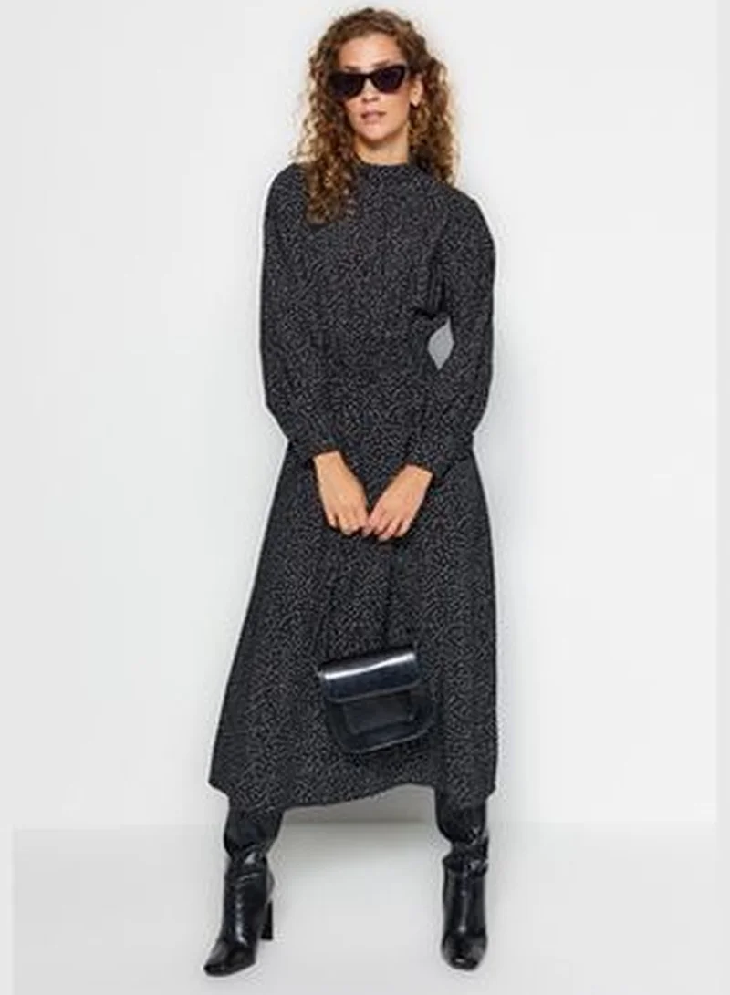 trendyol Polka Dot Midi Dress