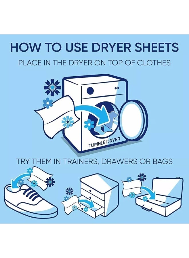 Lenor Tumble Dryer Fabric Sheets Spring Awakening, Pack of 2 x 34 Sheets - Image 2