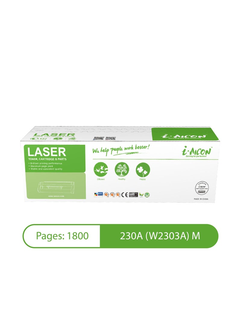 i-Aicon Compatible Laser Toner Magenta (HP W2303A | 230A) - Image 1
